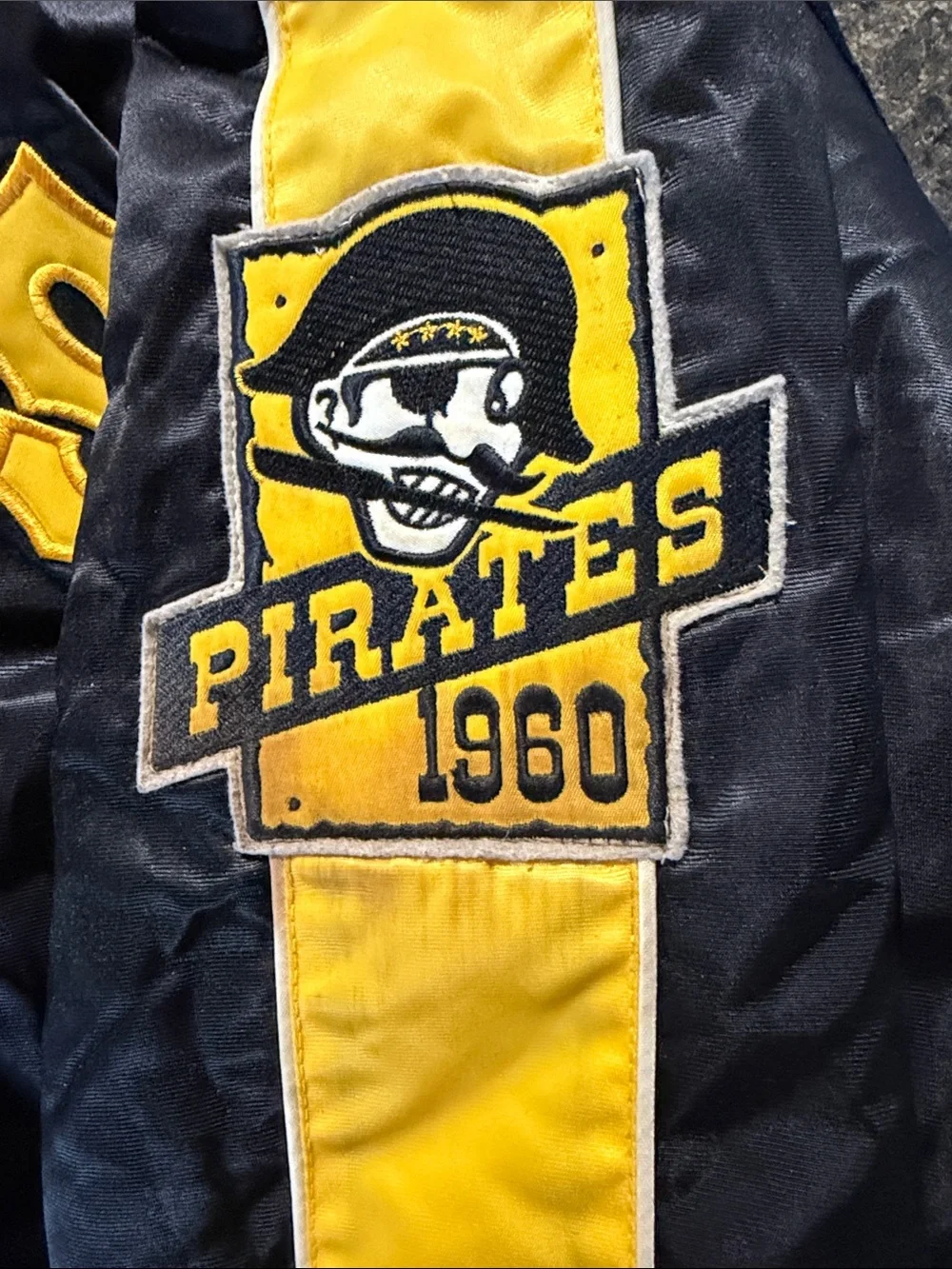 1960’s Pittsburgh Pirates Black & Yellow Varsity Jacket - Official Team Style